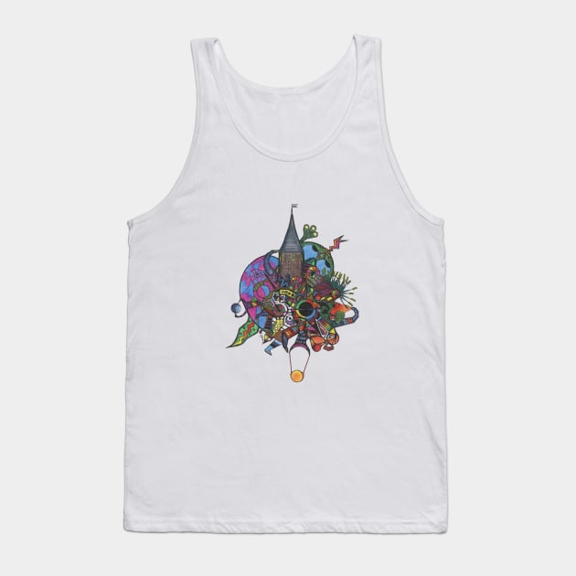 Castle Madness Tank Top by miskaroo